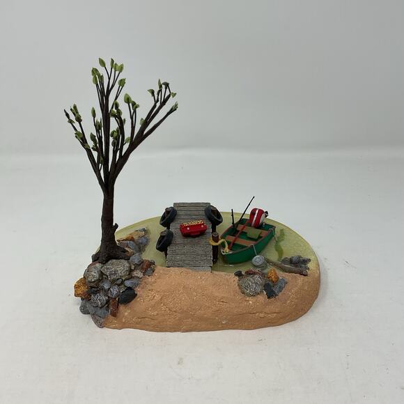 Dept 56 Fishing At Trout Lake Village Accessories Christmas 53110 - Picture 4 of 13